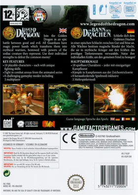 Legend of the Dragon box cover back
